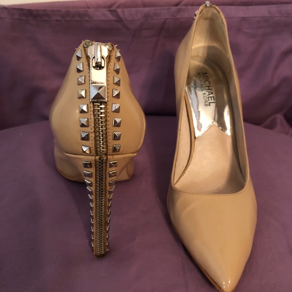 Michael Kors Zipper Studded Heels